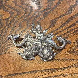 Silver Cherub Ornament
